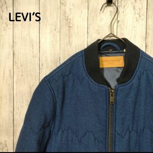 【LEVI’S】ブルゾン アウター メンズ 中綿 防寒 ウールブレンド 0 XS