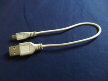 マイクロUSBケーブル USB2.0 Aタイプ-micro Bタイプ 　長さ約20cm　★定形外送料140円可_画像2