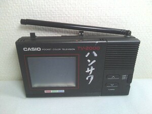 CASIO TV-2000 pocket color tv made in Japan * Junk 