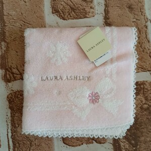 ローラアシュレイ タオルハンカチ LAURA ASHLEY タグ付き