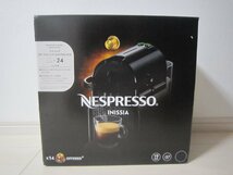 展示品！Nespresso ネスプレッソ Inissia イニッシア D40BK ブラック コーヒー カプセル 2023年製※同梱カプセル使用済み_画像2