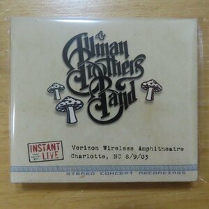 827823001225;【3CD】ALLMAN BROTHERS BAND / INSTANT LIVE: VERIZON WIRELESS AMPHITHEATRE CHARLOTTE NC 8/9/03