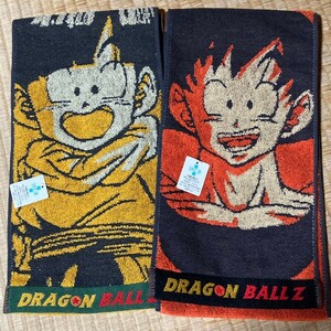 【匿名配送／送料無料】 ドラゴンボールZ マフラータオル 2枚セット 新品 悟空 ＆ 悟飯 110㎝ くらい アニメ 漫画 鳥山明 ドラゴンボール