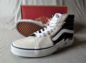 30cm！新品◆VANS　SK8-HI BOLT◆US12(30cm)B/WHITE◆サーフィン/スケートボード/スノーボード/BMX