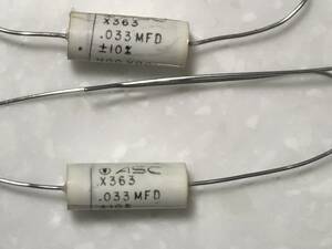 ASC X363 0.033μF ±10% 400V フイルムコンデンサ 未使用 2個 1セット