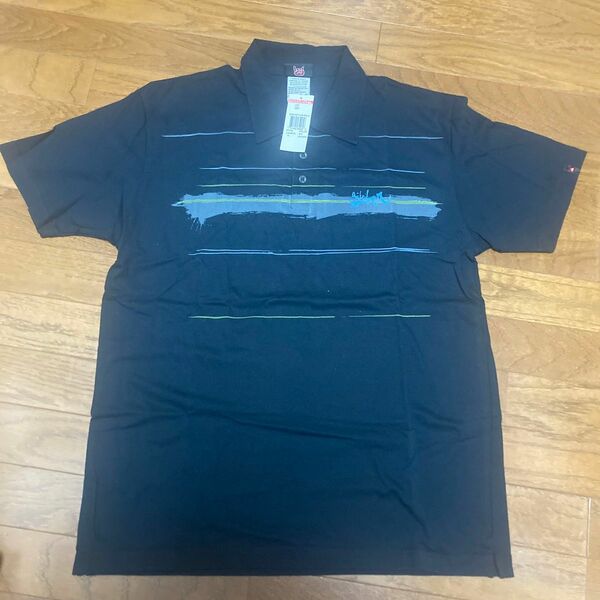 クィックシルバー　QUIKSILVER ポロシャツ　黒　M 新品　サーフ　サーフィン　surf 海　マリンスポーツ　スノボ　スノー