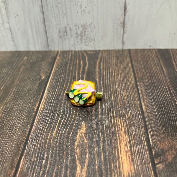 ミニチュア ハンドメイド ハム&きゅうりパンブローチ