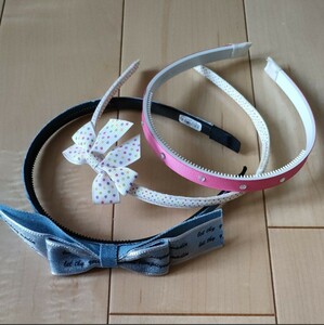  Yoshida shop girl ..~ kindergarten . oriented * Katyusha 3 kind * ribbon attaching baby hair accessory set birthday .