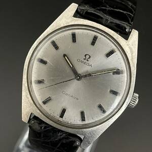 【1円スタート】/オメガ/OMEGA/34㎜/手巻き/ジュネーブ/1950’s/シルバーカラー/アンティーク/メンズ腕時計/動作良好/純正/ステンレス