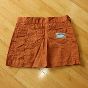 COMME CA ISM 90 レンガ色 台形スカート 秋色 秋冬