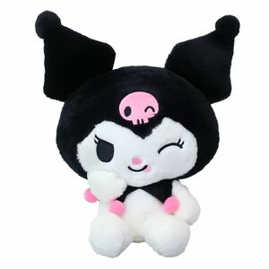 ◆新品　クロミ　kuromi　プラッシュドールS　ぬいぐるみ　〈いろいろふぇいす　てへぺろ〉　サンリオ　sanrio