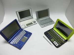 CASIO 電子辞書 XD-K4800 DATAPLUS４ XD-SP4800 DATAPLUS2 XD-LP9200 SHARP Papyrus PW-GT570 4台セット／YL230327013