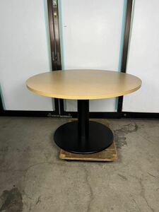 天板木製　丸テーブル　ミーティングテーブル　センターテーブル　Φ1200　⑧