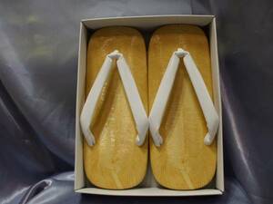  sandals setta * imitation leather yellow Chiba * white nose .* special order 3 sheets piling * original leather bottom 