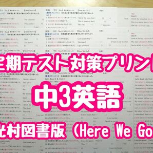 英語教材定期テスト対策プリント (中3)(Here We Go R5&6年度版)