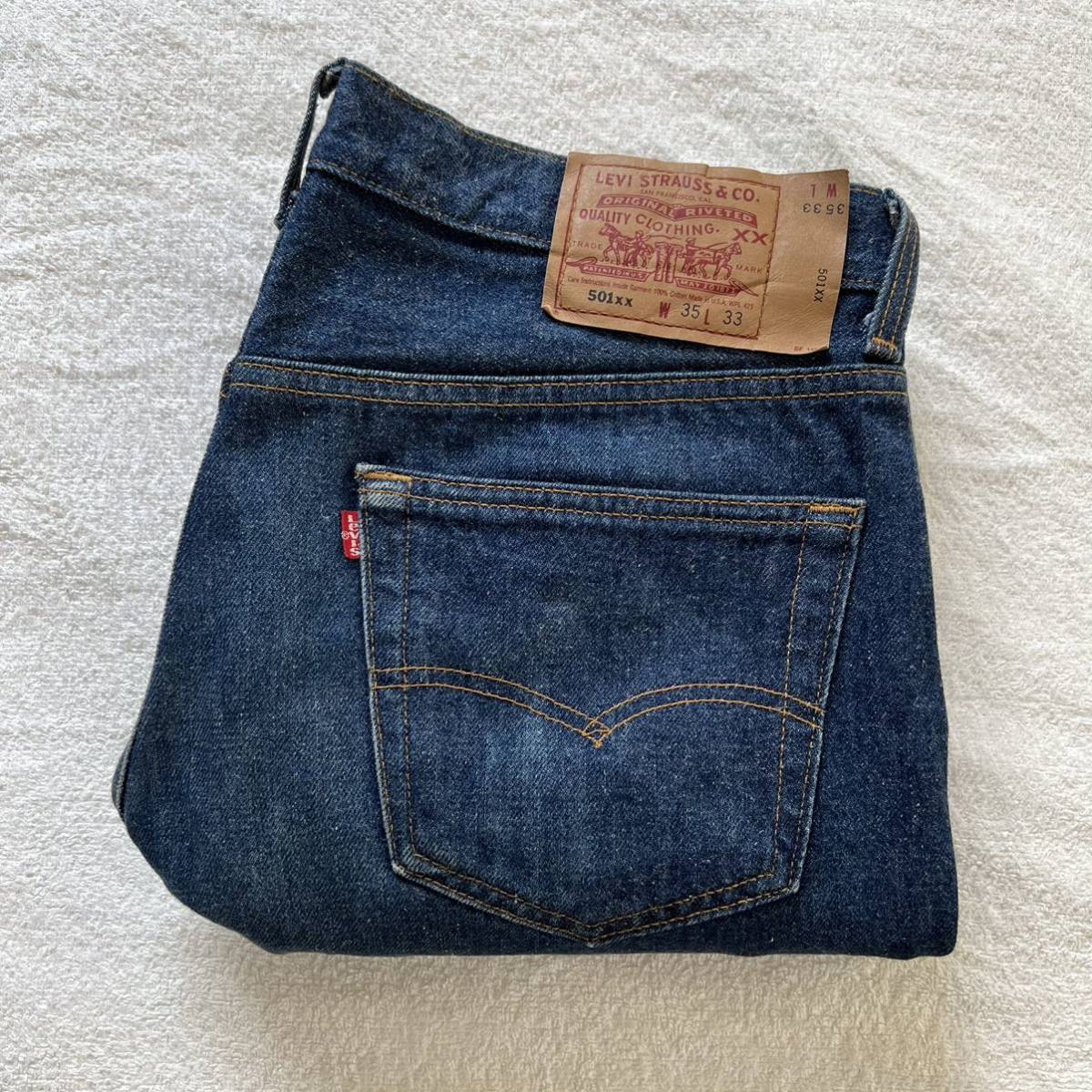 90´s VINTAGE Levi´sリーバイス 501 アメリカ製 濃紺-