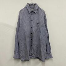 Calvin Klein Jeans カルバンクライン 長袖シャツ チェックシャツ サイズM ブルー 青 メンズ トップス 最落なし （S7）_画像1