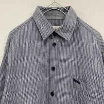 Calvin Klein Jeans カルバンクライン 長袖シャツ チェックシャツ サイズM ブルー 青 メンズ トップス 最落なし （S7）_画像3