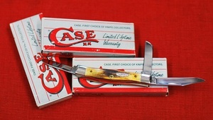 No.00197 Case-USA No.53032SSXX Medium Stockman Clip.sheepfoot and pen Blade : 3 lades Closed:3-5/8