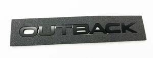 ST-157 Subaru Outback SUBARU OUTBACK mat black emblem 3M both sides tape attaching 