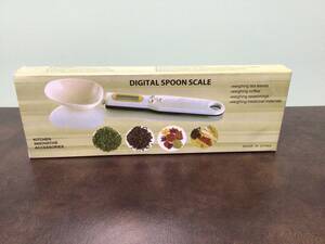 ⑧⑧ new goods * spoon type kitchen scale 500mg till 0.1g display white very convenience!