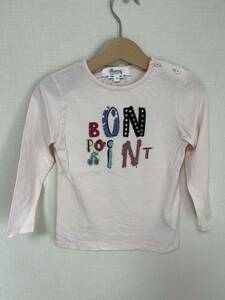【子供服】ボンポワン Tシャツ Bonpoint ロンT 長袖Tシャツ　サイズ3（36m）中古 美品 送料込み