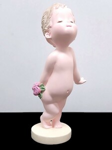 3Q売切！税無し☆高島屋★ローズちゃん★人形★約24cm★花束★置物★2002年★創業記念★現状★現品限り★0912-3