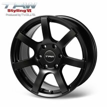 SALE ハイエース 18インチ 6穴 ホイールセット 4本 TAW Styling6 18X8.0J +37 6H139.7 マットブラック_画像2