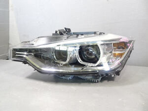 BMW 3シリーズ DBA-3B20 左 ヘッド ライト ランプ レンズ ＨＩＤ 721.41.000.01 320i F30 F31 セダン ジャンク品 1kurudepa