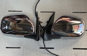  new goods dealer OK electric adjustment attaching door mirror Toyota Hiace 200 series chrome plating left right set 