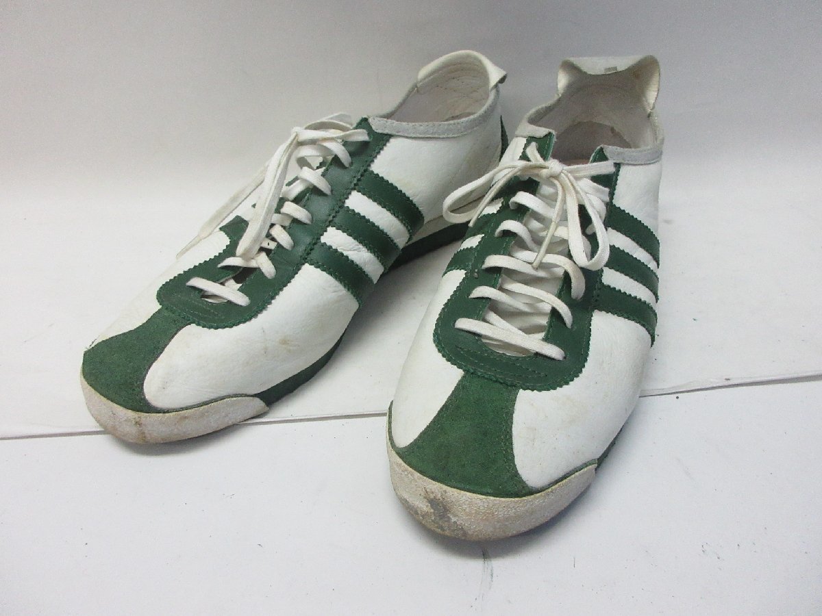 美品!! 希少!! US 10・28cm 2001年 adidas ITALIA イタリア 白x緑 天然