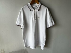 (^W^) B Prada Prada Polo рубашка поло в белом белом M Sports Golf Sports Kanoko Prada Japan Luxury Brand Line Line
