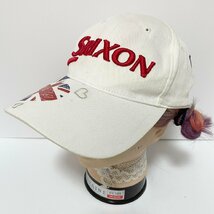 (^w^)b スリクソン ゴルフ キャップ 帽子 ホワイト SRIXON Z STAR GOLF 6パネル アイレット 立体 ロゴ 刺繍 フリー 54㎝-58㎝ C0325EE_画像1