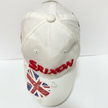 (^w^)b スリクソン ゴルフ キャップ 帽子 ホワイト SRIXON Z STAR GOLF 6パネル アイレット 立体 ロゴ 刺繍 フリー 54㎝-58㎝ C0325EE_画像6