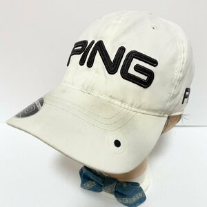 (^w^)b ピン ゴルフ キャップ 帽子 ホワイト PING PLAY YOUR BEST FLEXFIT TECH 110 ONE TEN GOLF 立体 ロゴ 刺繍 ONE SIZE C0340EE
