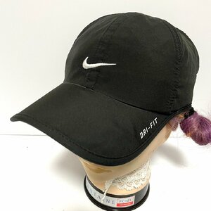 (^w^)b ナイキ ドライ フィット キャップ 帽子 ヘッド ウェア ネイビー NIKE DRI-FIT ビッグ スウォッシュ 刺繍 ベルクロ ベルト C0687EE