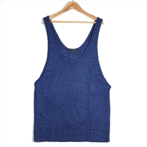 * beautiful goods free shipping * moussy Moussy wool knitted sleeveless sweater tunic navy blue blue lady's 1 0923i0