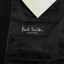 ◆美品 送料無料◆ Paul Smith COLLECTION ポールスミス コレクション 通年生地 ウール テーラード ジャケット 黒 メンズ M　日本製 3973i1_画像7