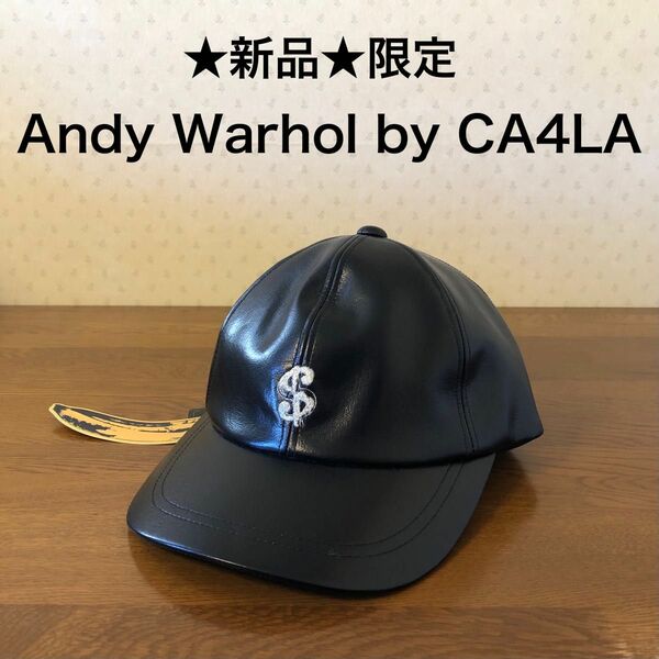 ★新品・タグ付き★CA4LA　カシラ　アンディウォーホルコラボ　キャップ　ブラック　黒