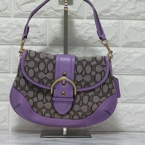 COACH Coach handbag shoulder bag new work unused purple 