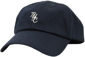 【58～61cmサイズ調節可能】ＮＹＣ6パネルローキャップ Low cap 大きいサイズ帽子★ネイビー★新品