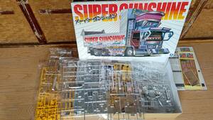  with defect Junk new goods not yet assembly Aoshima 1/32 super sunshine NO.9 large deco truck deep box dump 