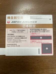 JAL株主優待券 1枚 2023年6月1日から2024年度に11月30日まで