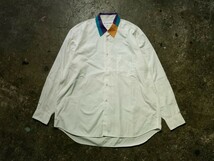 COMME des GARCONS SHIRT 80s 襟パッチワークシャツ 1980s 刺繍タグ コムデギャルソンシャツ 初期_画像1