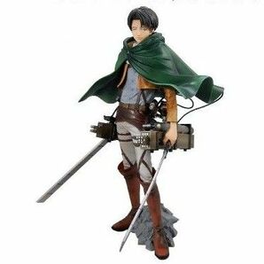 進撃の巨人 MASTER STARS PIECE THE LEVI リヴァイ フィギュア 立体機動装置 中古難あり バンプレスト