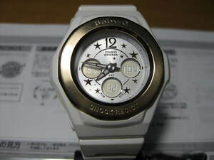 ☆Baby-G BGA-104L-7Bラバーズコレクション2009クリスマス限定モデルホワイト×ピンクゴールドモデル電池交換済み☆