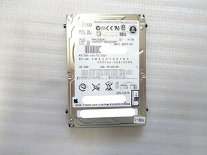 Apple FUJITSU 2.5インチHDD　ハードディスク　MHV2040AT 40GB IDE 中古動作品　