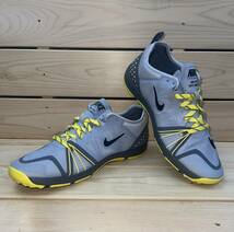 ナイキ 23cm フリー クロス コンピート ウィメンズ グレー イエロー NIKE FREE CROSS COMPETE レディース トレーニング シューズ ②_画像6