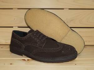  Hawkins Wing chip EU43 27.5cm Brown Hawkins suede oxford S/T.MORO