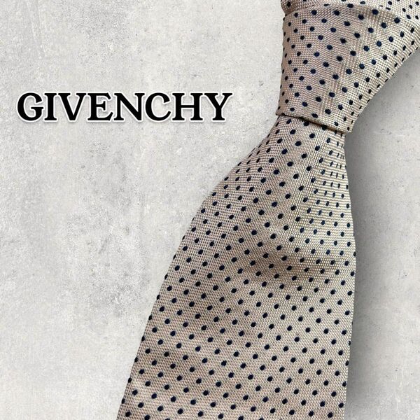 【256】GIVENCHY ジバンシィ ネクタイ ハイブランド ドット柄 ピンク ビジネス